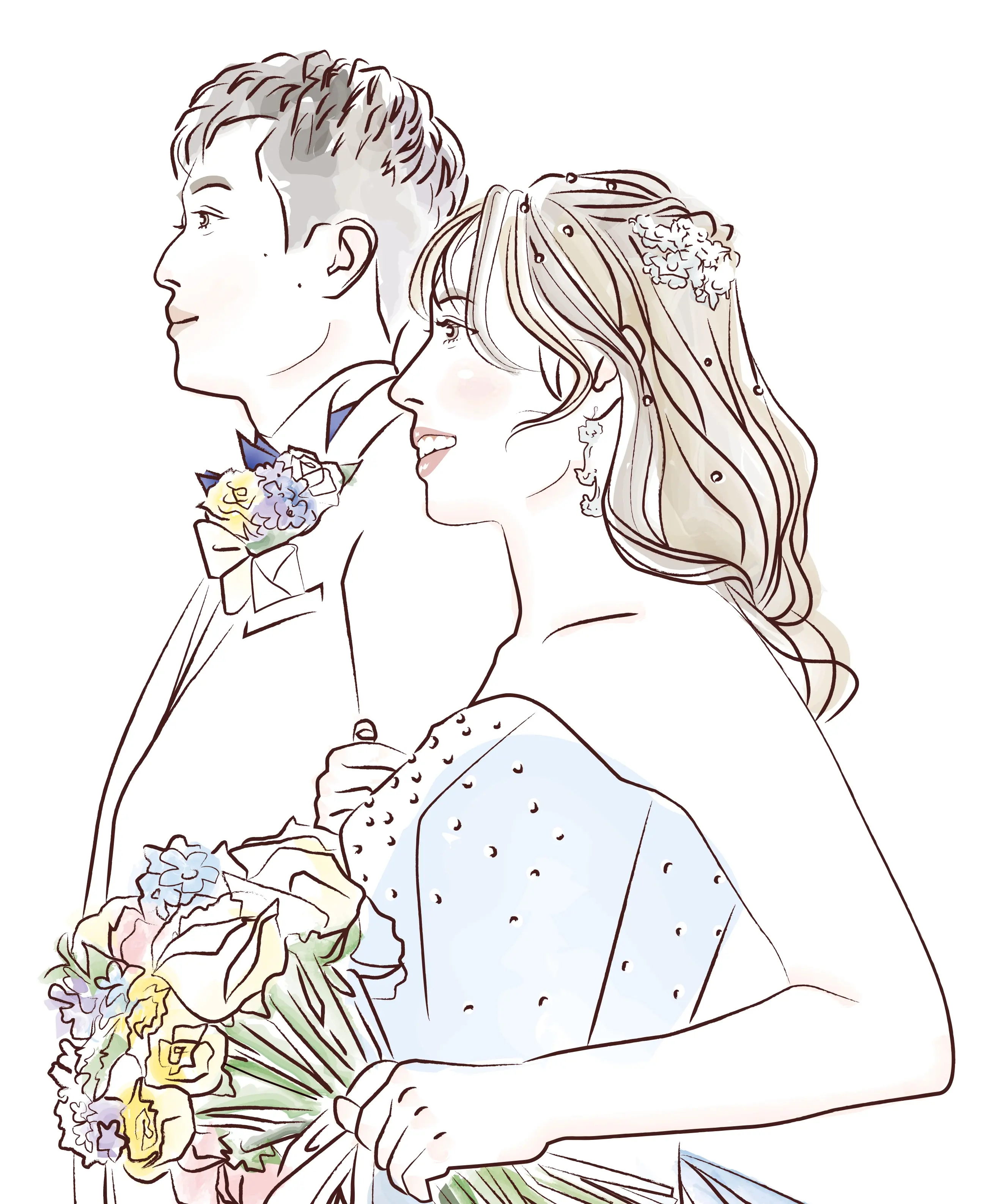 wedding　illustration